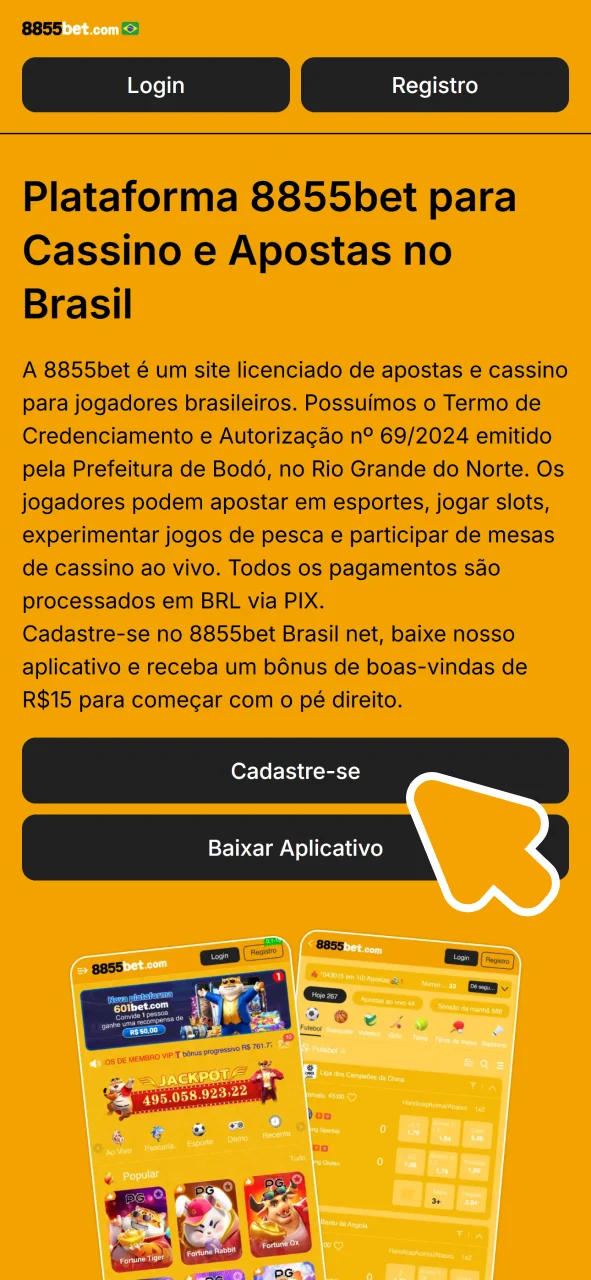 Clique aqui para se cadastrar na 8855bet.