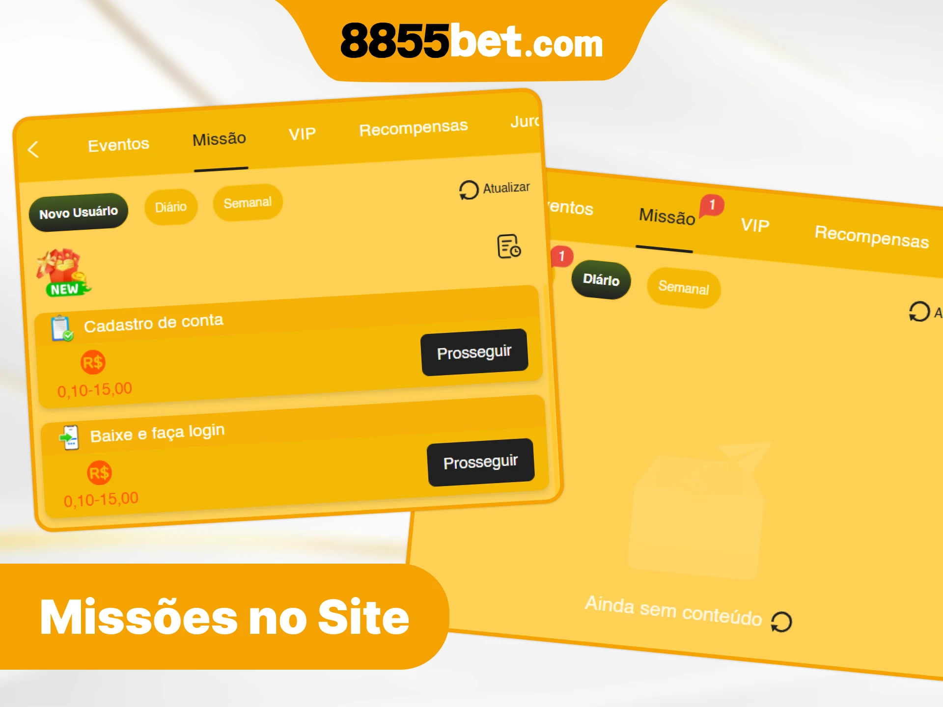 Complete as missões diárias no site oficial da 8855bet.