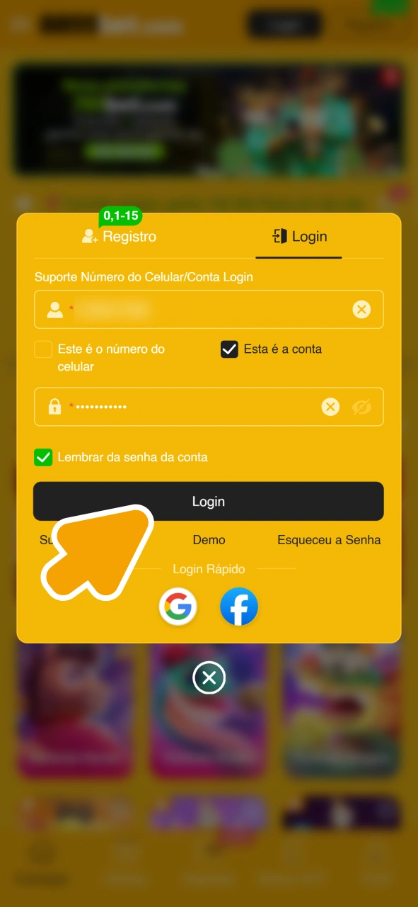 Acesse sua conta 8855bet clicando no botão de login.